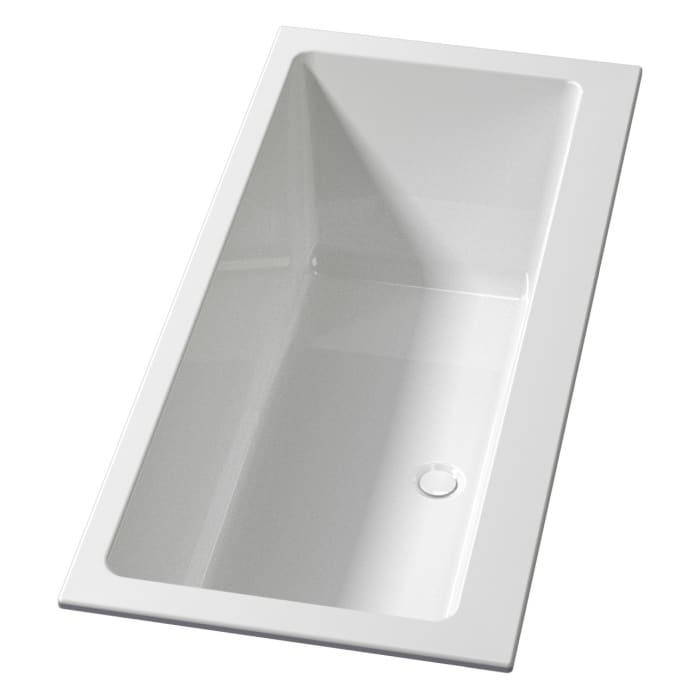 Riho Rethink Cubic Wall Badewanne 180 x 80 cm