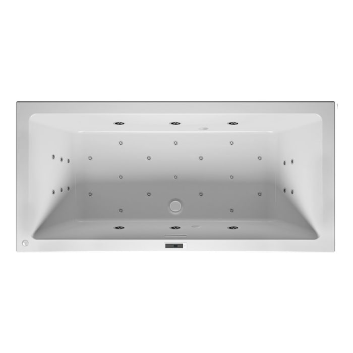 Riho Rethink Cubic Wall Whirlpool 180 x 80 cm, links, mit Bliss-System