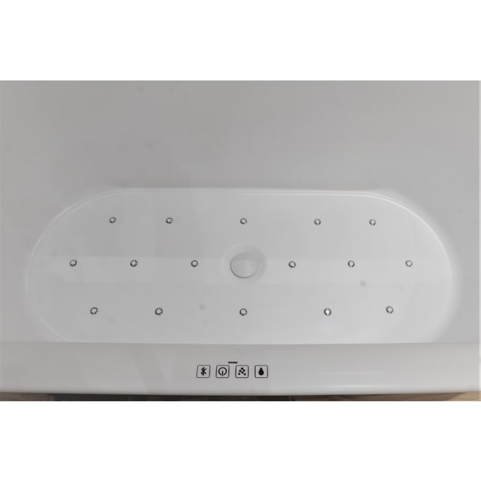 Riho Desire Back-2-Wall Vorwand-Badewanne 180 x 84 cm mit Sparkle Mood