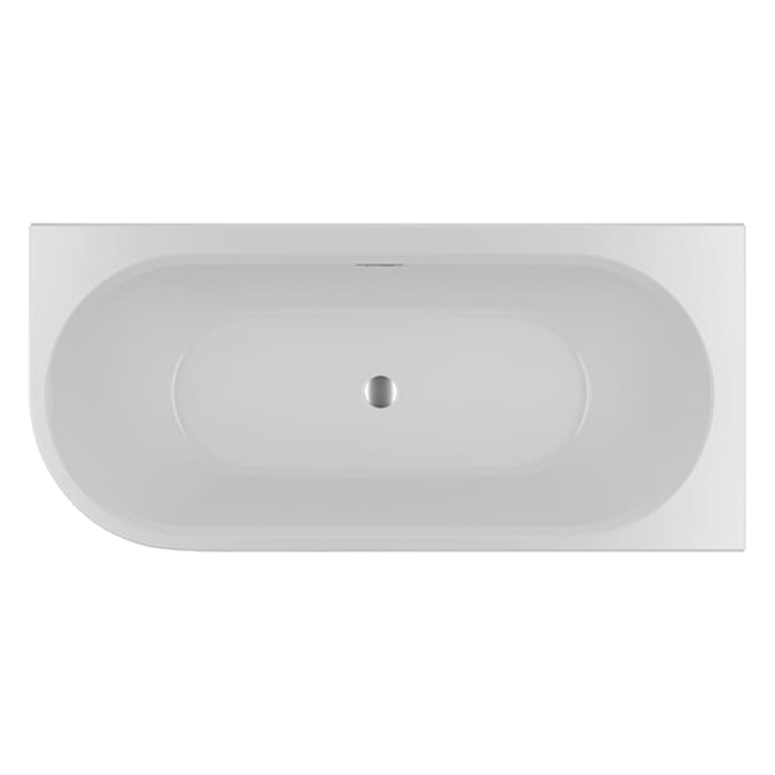Riho Desire Corner Back-2-Wall Vorwand-Badewanne 170 x 77 cm, links, mit Riho Fall