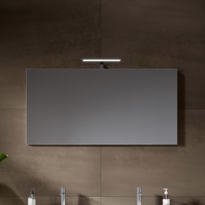 Riho Porto Bowls Badmöbel-Set mit Unterschrank mit 4 Schubladen, Waschtisch und Spiegel, 120 cm