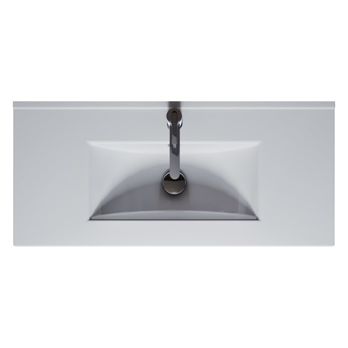 Riho Porto Slim Badmöbel Komplett Set 75 mit Spiegel, 80 cm