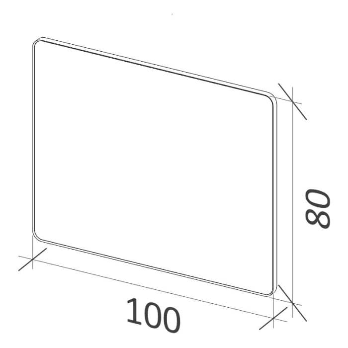 Riho Spiegel SHIELD 100 x 80 cm