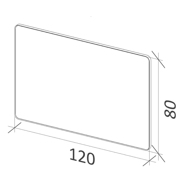 Riho Spiegel SHIELD 120 x 80 cm