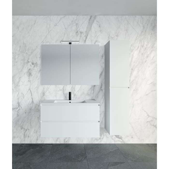 Riho Spring DEW Waschtisch-Set inkl. Spiegelschrank, mit Gehrung 80 cm