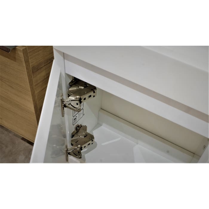 Riho Spring RISE Waschtisch mit Unterschrank für Gäste WC, 1 Tür, 40 cm, mit Gehrung, Becken links