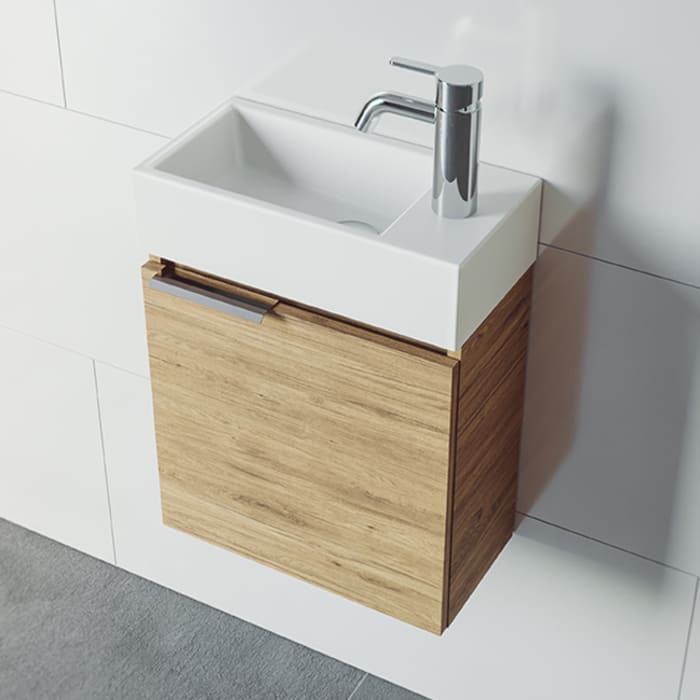 Riho Spring RISE Waschtisch mit Unterschrank für Gäste WC, 1 Tür, 40 cm, Becken links, F001449D01 - MEGABAD Riho Spring RISE Waschtisch mit Unterschrank für Gäste WC, 1 Tür, 40 cm, Becken links, F001449D01 - MEGABAD