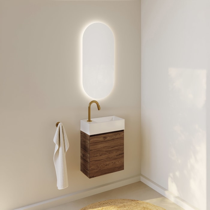 Riho Spring-Up Waschtisch RISE mit Unterschrank 41 cm, Hahnloch links