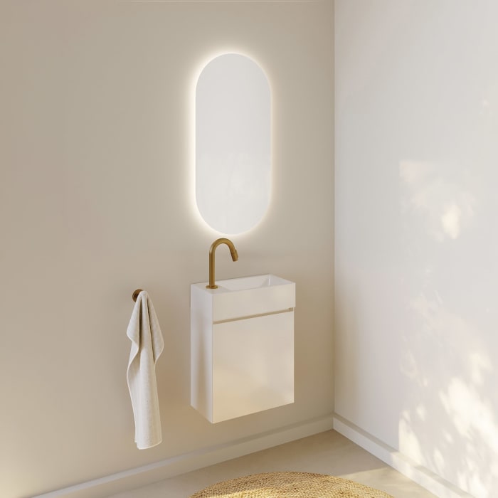Riho Spring-Up Waschtisch RISE mit Unterschrank 41 cm, Hahnloch links