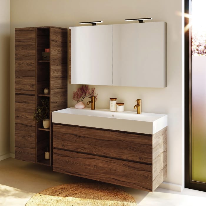 Riho Spring-Up Doppelwaschtisch RISE mit Unterschrank 120 cm