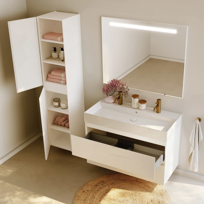 Riho Spring-Up Doppelwaschtisch RISE mit Unterschrank 100 cm