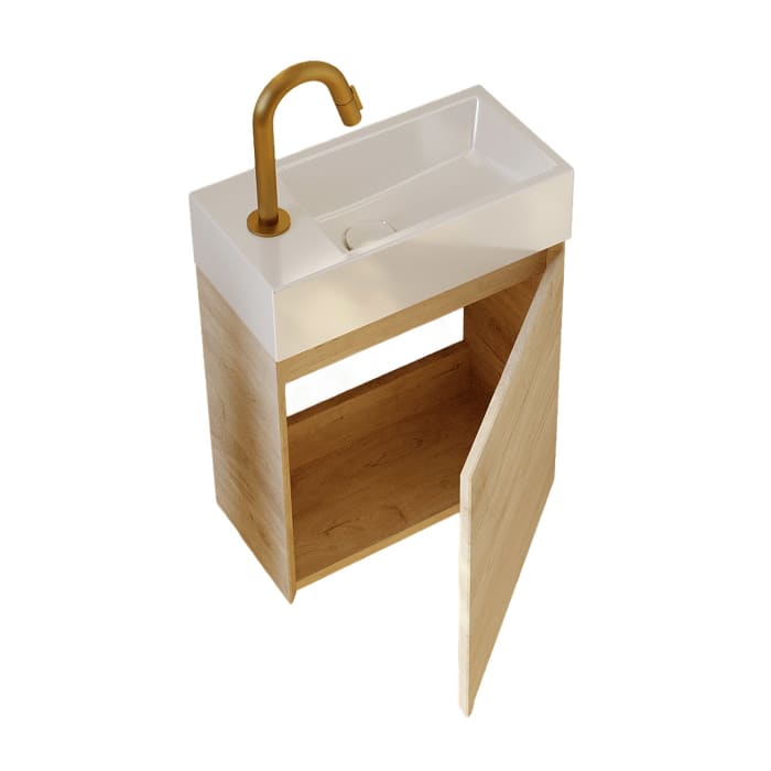 Riho Spring-Up Waschtisch RISE mit Unterschrank 41 cm, Hahnloch links