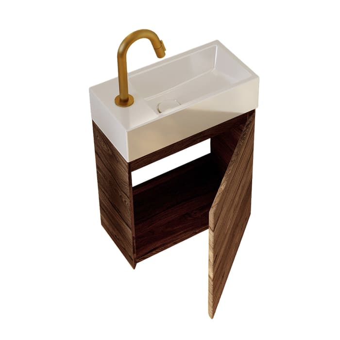 Riho Spring-Up Waschtisch RISE mit Unterschrank 41 cm, Hahnloch links
