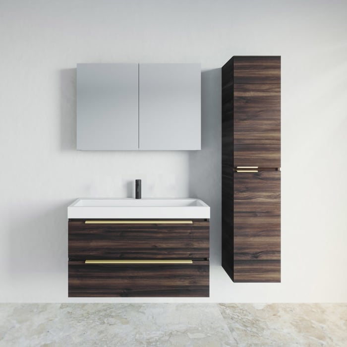 Riho Spring VOW Waschtisch-Set inkl. Spiegelschrank 80 x 40 cm