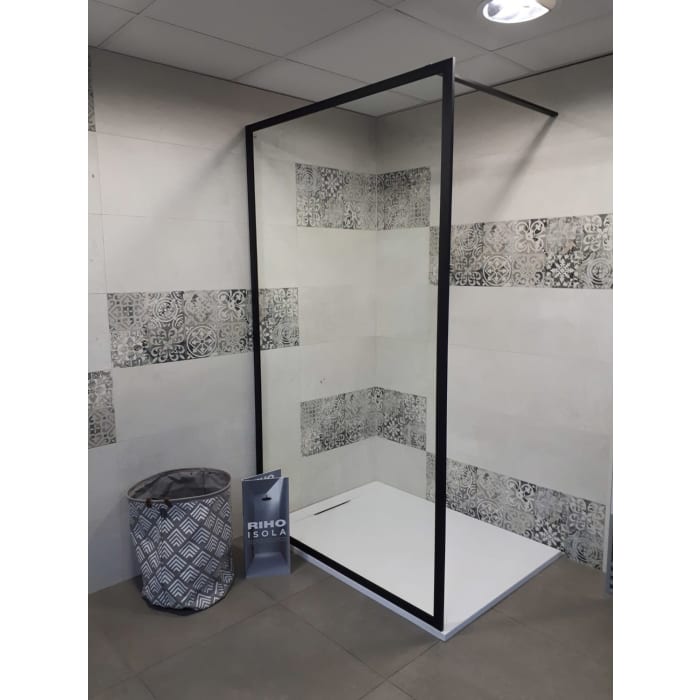 Riho Isola Duschwanne in Schieferoptik 80 x 80 cm