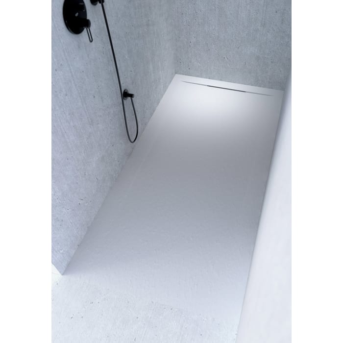 Riho Isola Duschwanne in Schieferoptik 90 x 80 cm