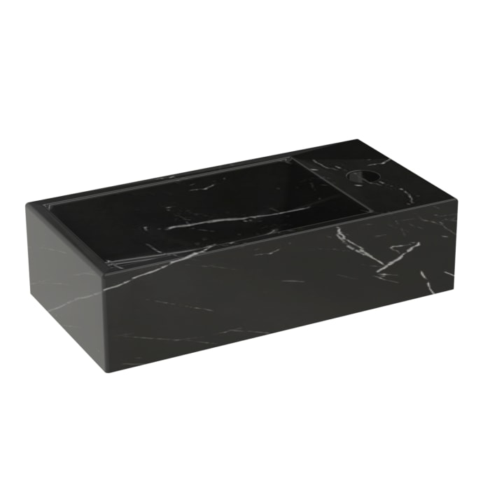 Riho Livit Handwaschbecken, Hahnloch rechts, 41 x 20,5 x 10,5 cm