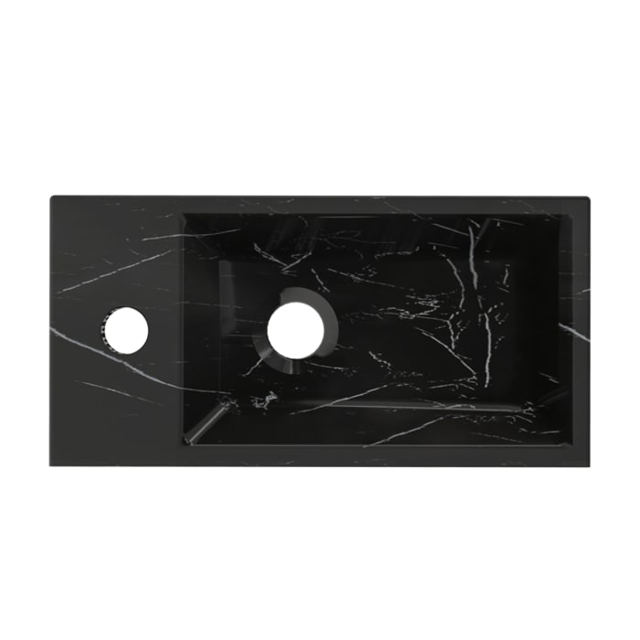 Riho Livit Handwaschbecken, Hahnloch links, 41 x 20,5 x 10,5 cm