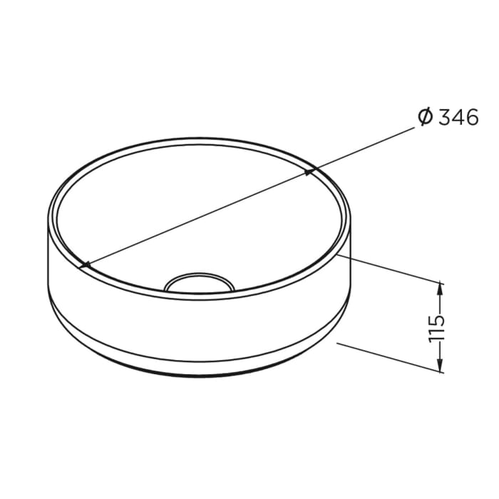 Riho Spring Aufsatzwaschtisch rund