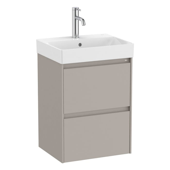Roca Ona Waschtischunterbau 45 cm mit 2 Schubladen, geringere Tiefe