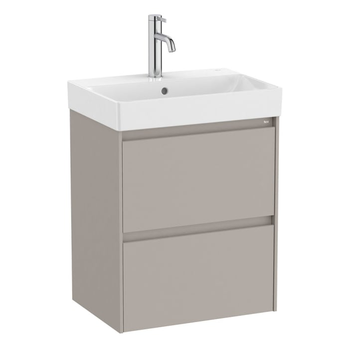 Roca Ona Waschtischunterbau 50 cm mit 2 Schubladen, geringere Tiefe