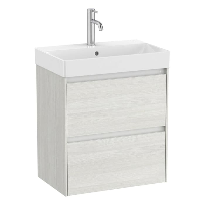 Roca Ona Waschtischunterbau 55 cm mit 2 Schubladen, geringere Tiefe