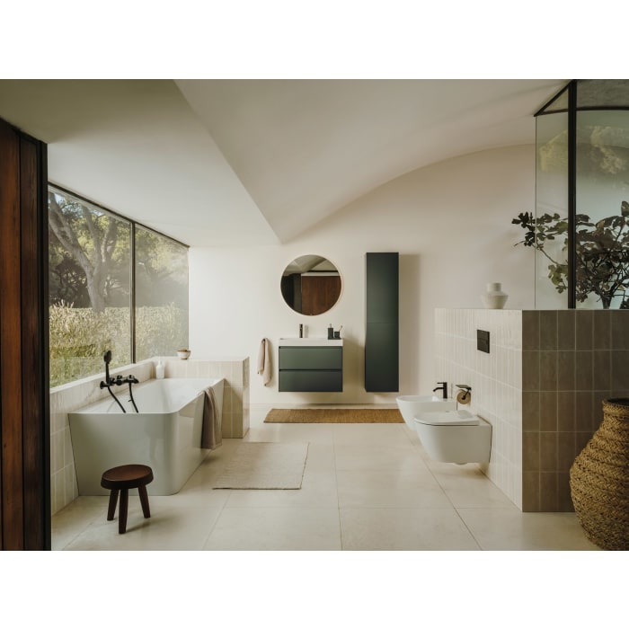 Roca Ona Waschtischunterbau 80 cm mit 2 Schubladen