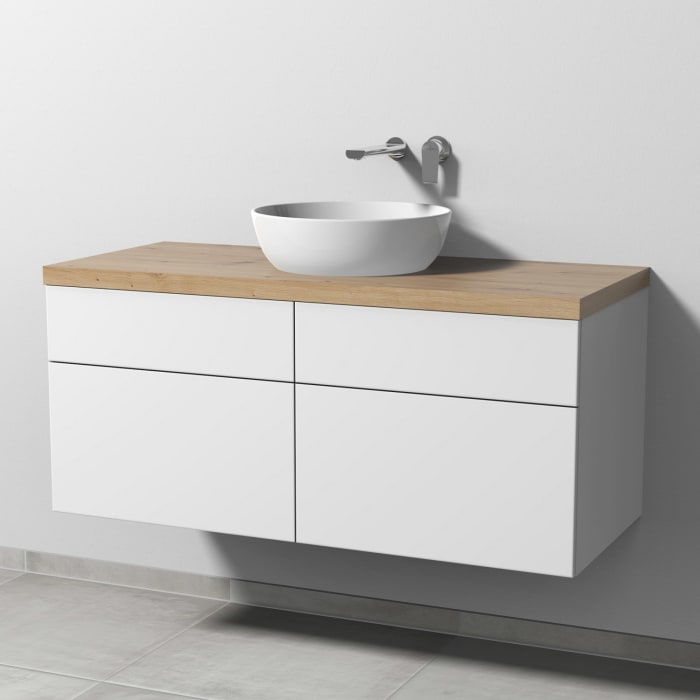 Sanipa 2morrow Badmöbel-Set 120,4 cm mit Keramik-Waschtisch Artis rund