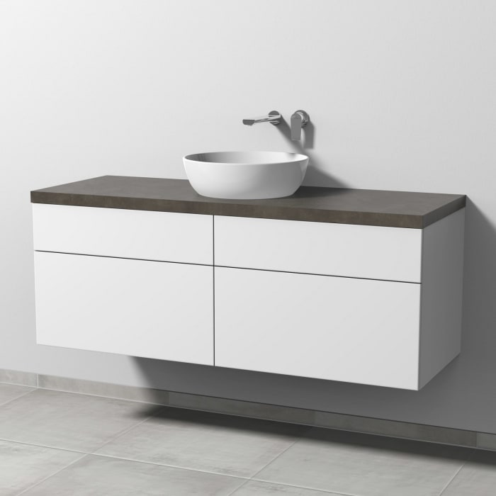 Sanipa 2morrow Badmöbel-Set 140,4 cm mit Keramik-Waschtisch Artis rund