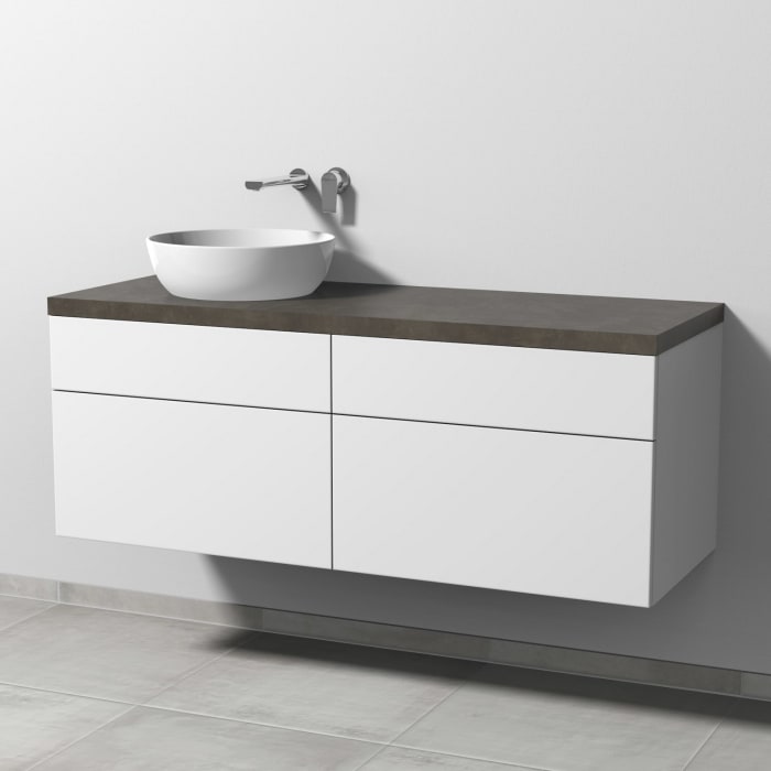 Sanipa 2morrow WT-Unterbau und Anbauschrank mit Konsole 140,4 cm für Keramik-WT Artis, links