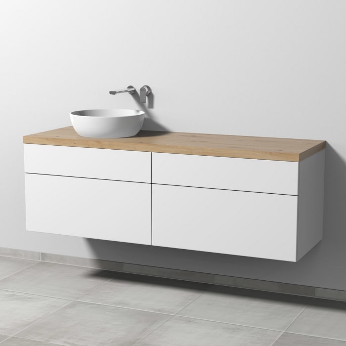 Sanipa 2morrow WT-Unterbau und Anbauschrank mit Konsole 160,4 cm für Keramik-WT Artis, links