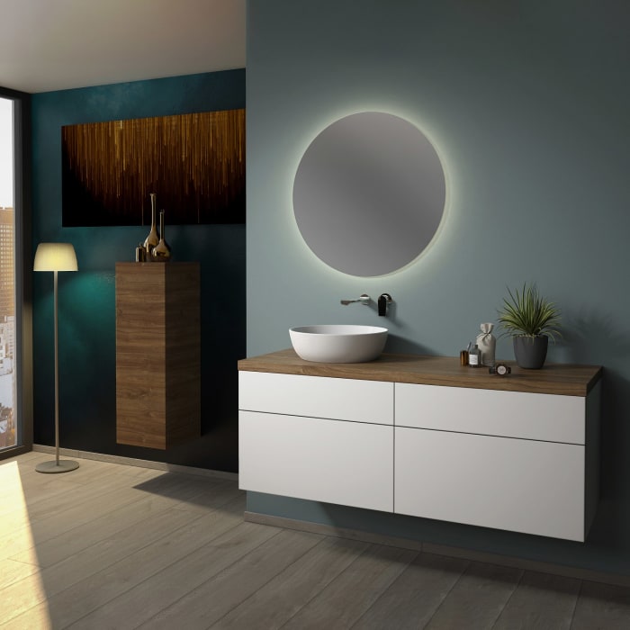 Sanipa 2morrow WT-Unterbau und Anbauschrank mit Konsole 140,4 cm für Keramik-WT Artis, links