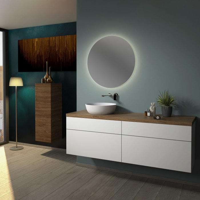 Sanipa 2morrow WT-Unterbau und Anbauschrank mit Konsole 160,4 cm für Keramik-WT Artis, links