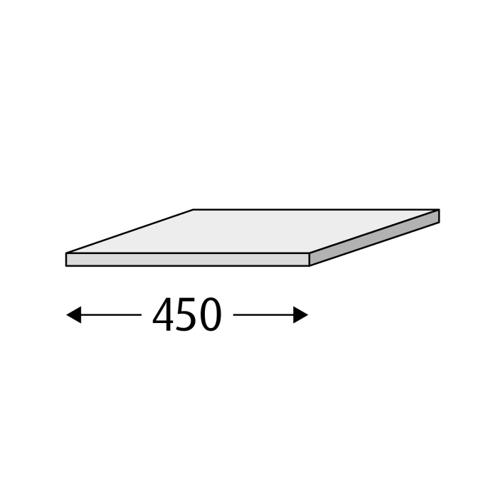 Sanipa 3way Abdeckplatte 45 x 35 x 1,6 cm