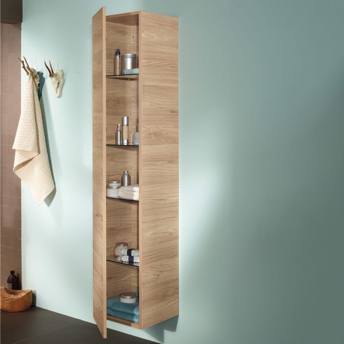 Sanipa 3way Hochschrank 30 cm, 1 Tür mit Türanschlag links, mit Push to open