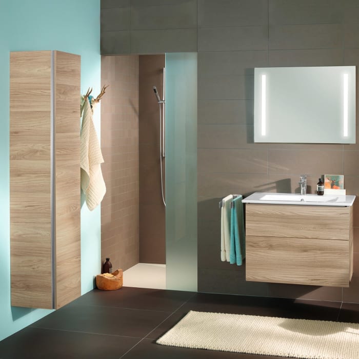 Sanipa 3way Hochschrank 30 cm, 1 Tür mit Türanschlag rechts