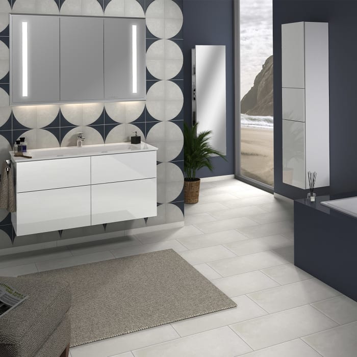 Sanipa 3way Hochschrank 30 cm, 2 Türen mit Türanschlag links