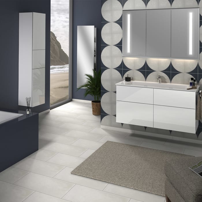 Sanipa 3way Hochschrank 30 cm, 2 Türen mit Türanschlag rechts