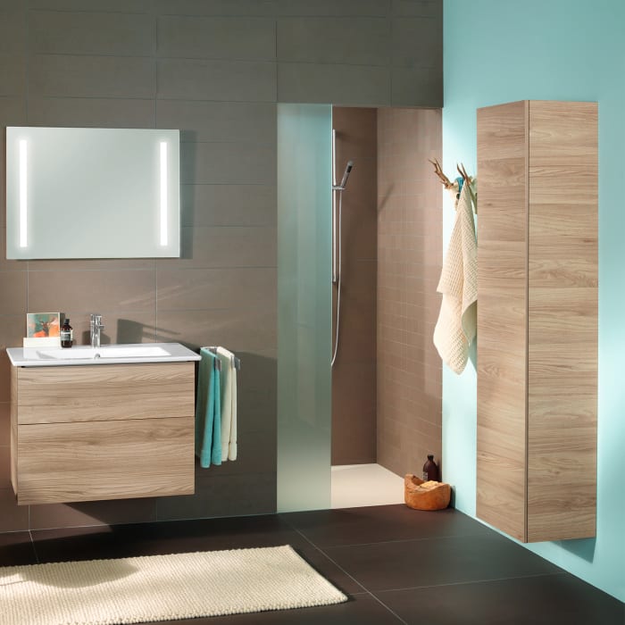 Sanipa 3way Hochschrank 30 cm, 1 Tür mit Türanschlag links, mit Push to open