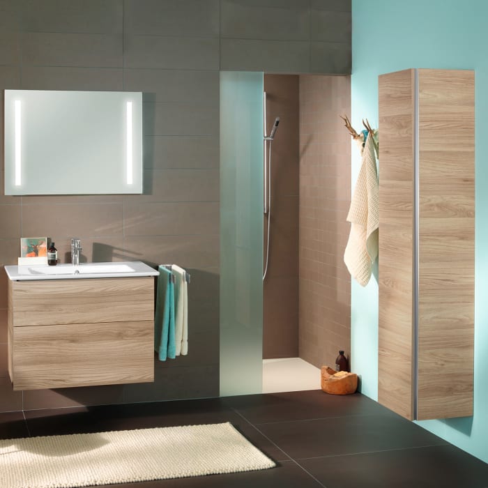 Sanipa 3way Hochschrank 30 cm, 1 Tür mit Türanschlag links