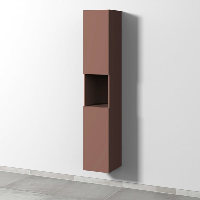 Sanipa 3way Hochschrank 30 cm, 1 offenes Fach, 2 Türen mit Türanschlag links, mit Push to open