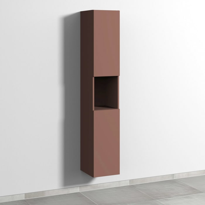 Sanipa 3way Hochschrank 30 cm, 1 offenes Fach, 2 Türen mit Türanschlag rechts, mit Push to open