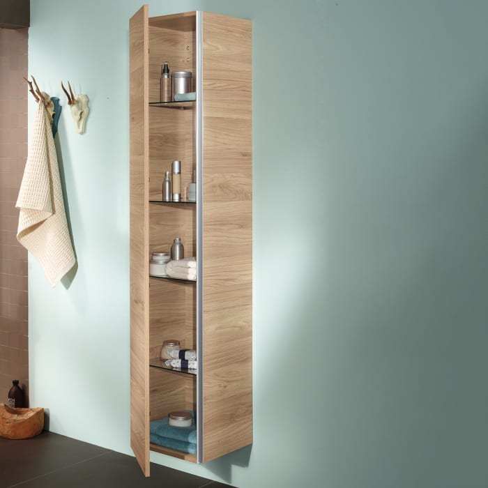 Sanipa 3way Hochschrank 35 cm, 1 Tür mit Türanschlag links