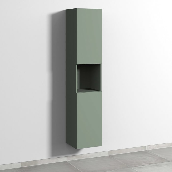 Sanipa 3way Hochschrank 35 cm, 1 offenes Fach, 2 Türen mit Türanschlag rechts, mit Push to open