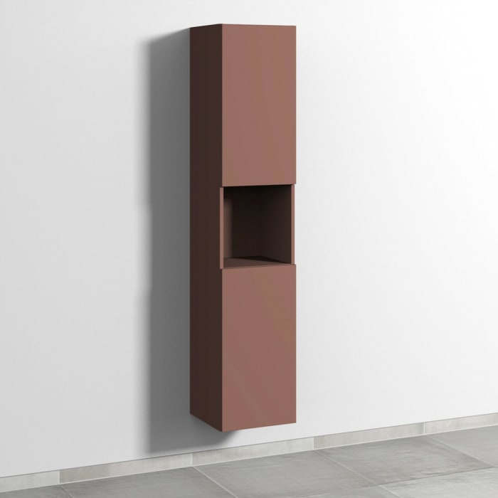 Sanipa 3way Hochschrank 35 cm, 1 offenes Fach, 2 Türen mit Türanschlag rechts, mit Push to open