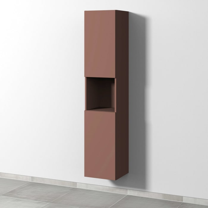 Sanipa 3way Hochschrank 35 cm, 1 offenes Fach, 2 Türen mit Türanschlag links, mit Push to open