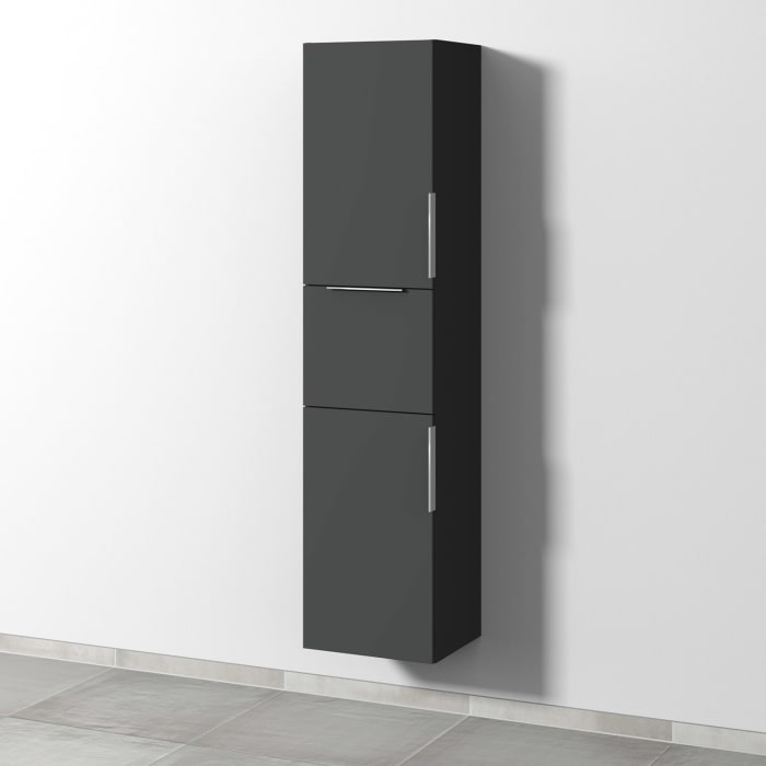 Sanipa 3way Hochschrank 40 cm, 2 Türen mit Türanschlag links, mit Aufsatzgriff