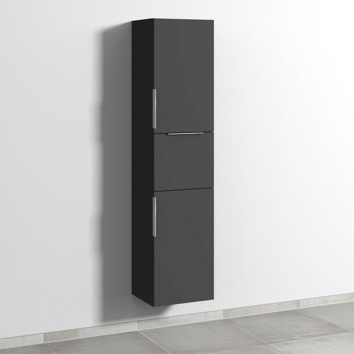 Sanipa 3way Hochschrank 40 cm, 2 Türen mit Türanschlag rechts, mit Aufsatzgriff