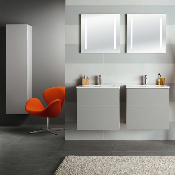 Sanipa 3way Hochschrank 40 cm, 1 Tür mit Türanschlag links