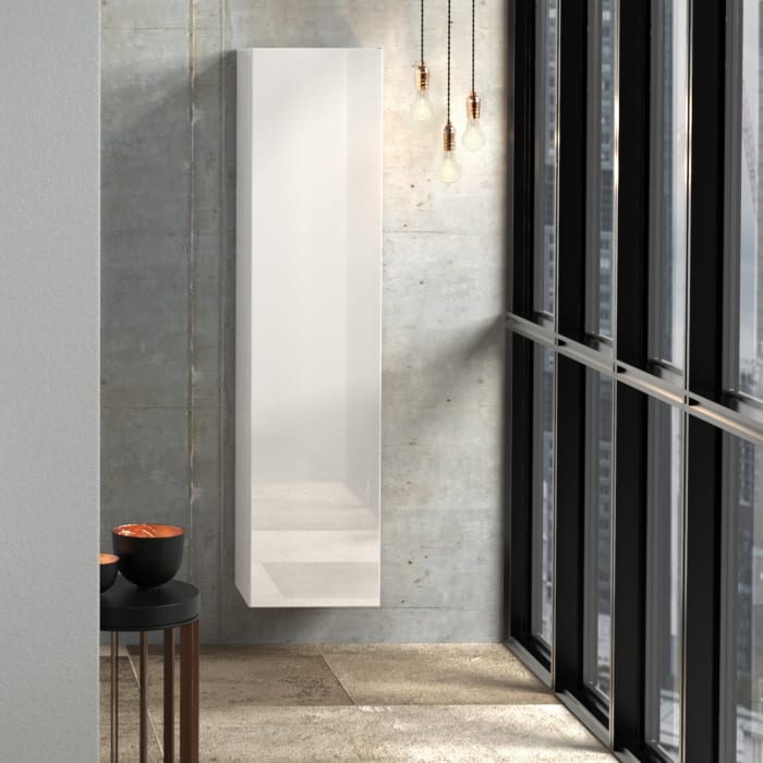 Sanipa 3way Hochschrank 40 cm, 1 Tür mit Türanschlag rechts und Innenspiegel